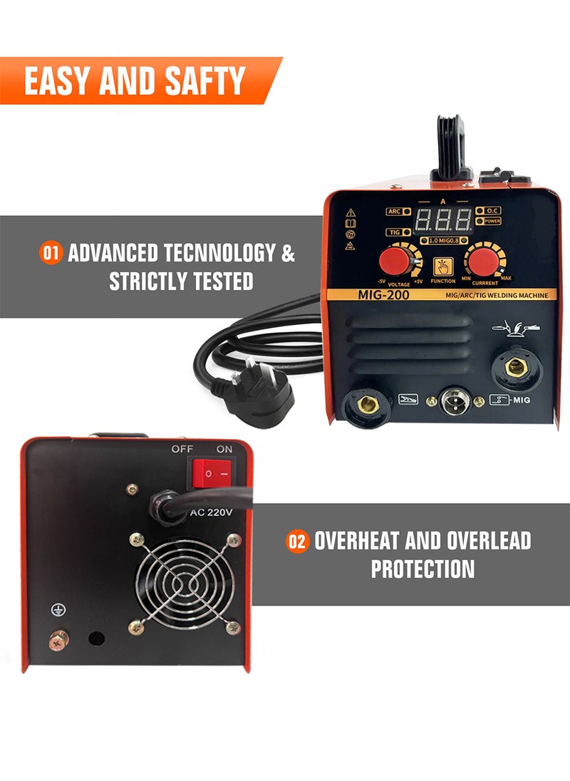 Welding Tools Arc Welder Portable Household Electric 220V/110V Industrial Grade Dual Purpose Fit 1.6mm 3.2mm Flux Core For Household Soldering