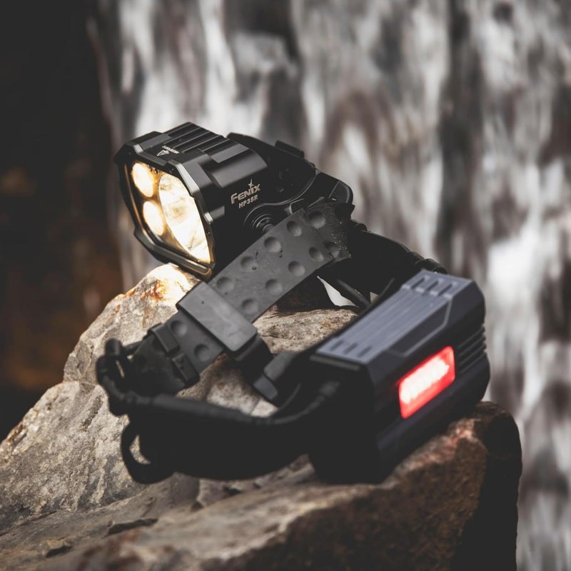 Fenix HP25R v2.0 Headlamp, 1600 Lumen Spotlight, 400 lumens Floodlight and Red Light, USB-C Rechargeable with LumenTac Organizer - Image 2