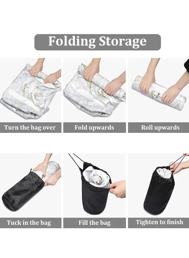 MIXDE New Trend Travel Duffel Bag Marble Pattern Sports Gym Tote Bag Shoulder Crossbody Overnight Bag for Women Men Weekender Labor Delivery Bag - Image 5