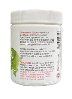 Sufficient-C Sufficient C - Glutenizer Kiwi-Strawberry Digestive-Ade drink mix w/ Premium Full Spectrum Vegan Enzymes plus 2,000 mg. gut healing vitamin C - Antacid Alternative Natural Solution --- Acid Reflux / H  - Image 2