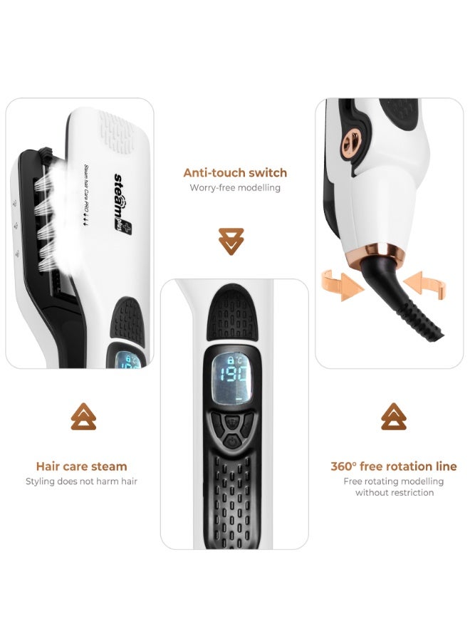 Generic 2-in-1 Ceramic Hair Straightener & Curler | Adjustable Temperature Settings | Fast Heating up to 230°C | FREE Hair Care Dropper Included | Perfect for Straight, Wavy or Curly Hair (Ideal for Hijab Users)  - Image 4