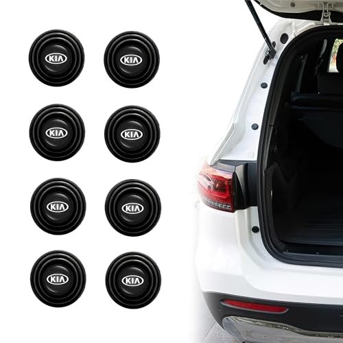 AVEDIA 8PCS Silicone Car Door Shock Absorber Soundproof Shock Absorbing Stickers Compatible for Seltos, Sonet, Syros, Carens, Carnival, EV6, EV9, Clavis - Image 1