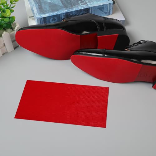 Ashoesert Ashoeset Red Bottoms Shoe Sole Protector, 4 Pcs Self-Adhesive Shoe Bottom Protector for Christian Louboutin Shoes, Shoe Sole Protector Replacement for Louboutin Shoes(8 * 4.5＂) - Image 2