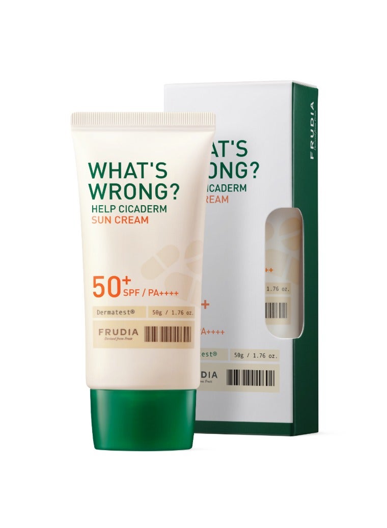frudia What'S Wrong Help Cicaderm (SPF50) Sun Cream 50g - Image 1