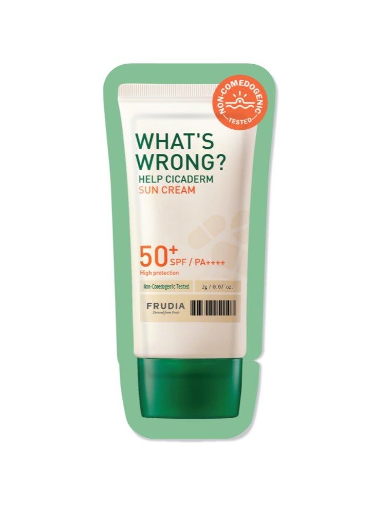 frudia What'S Wrong Help Cicaderm (SPF50) Sun Cream 50g - Image 2