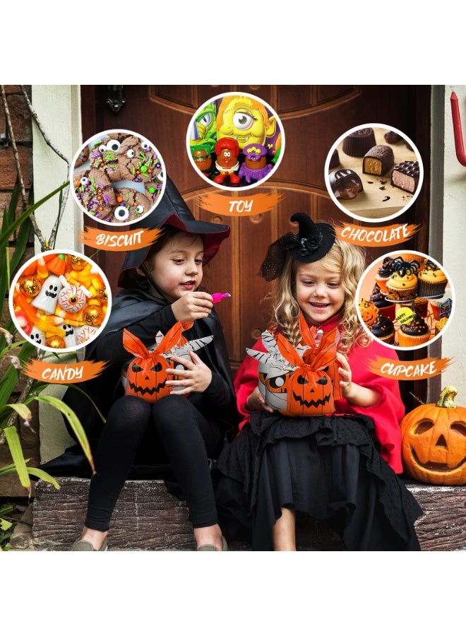 100pcs Candy Bags, Tote Bags, Pumpkin Bags, Reusable Bags Halloween - Image 5