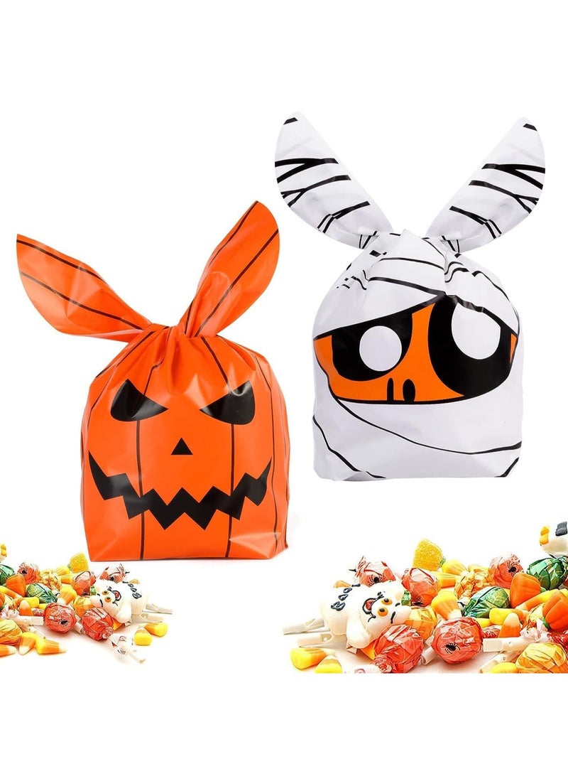 100pcs Candy Bags, Tote Bags, Pumpkin Bags, Reusable Bags Halloween - Image 1