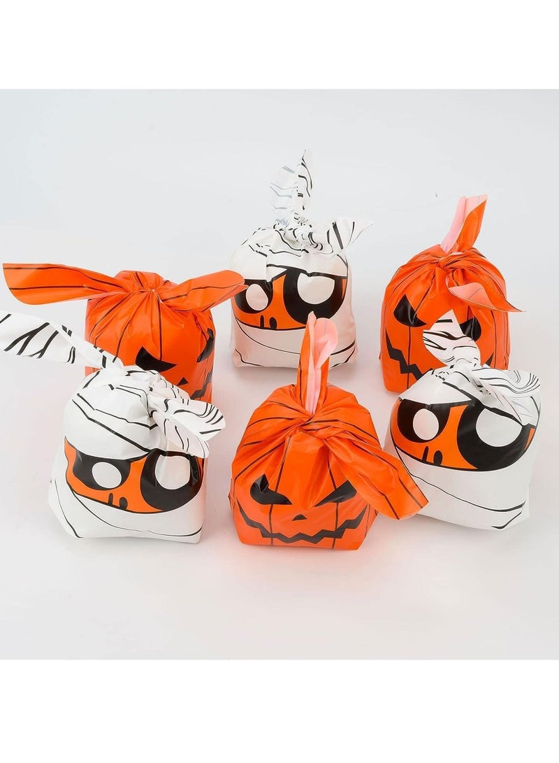 100pcs Candy Bags, Tote Bags, Pumpkin Bags, Reusable Bags Halloween - Image 4