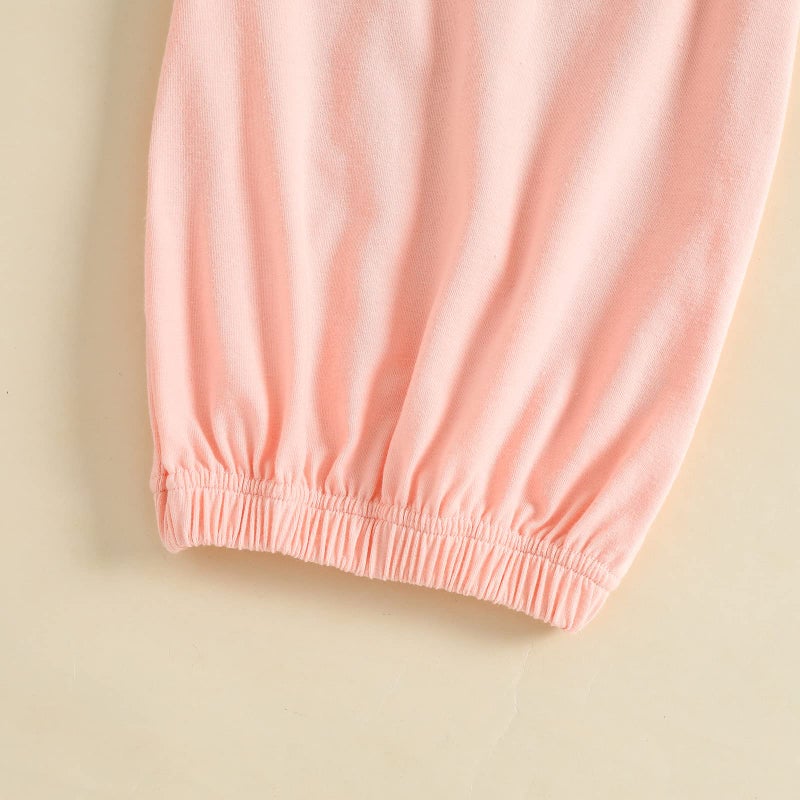 AMAWMW Newborn Baby Girl Little Sister Sleeper Gown Stripe Long Sleeve Nightgown Pajamas Gifts Stuff Essential Outfit - Image 5