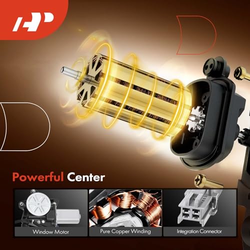 A-Premium Electric Power Window Regulator with Motor Compatible with Honda Accord 1994-1997 Sedan Rear Left Driver Side - Image 4