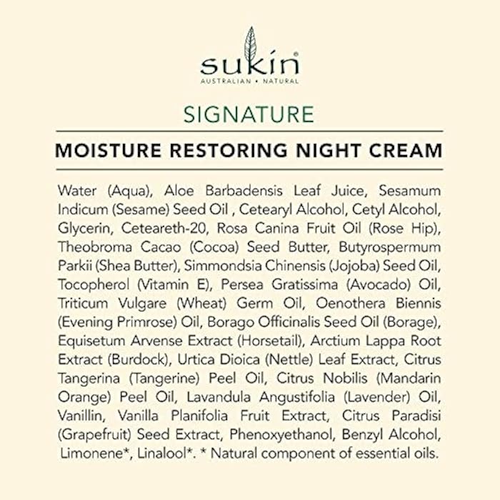 Sukin Organics Moisture Restoring Night Cream, 4.06 Fl. Oz. - Image 5