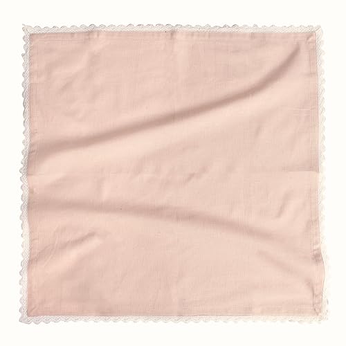FINGERCRAFT Table Napkins Set of 12 Cotton Linen Blend 20x20 Inches Excellent Absorbency Washable and Reusable, Durable Dinner Napkin for Kitchen, Hotels, Party (Pink, 20"x20") - Image 4