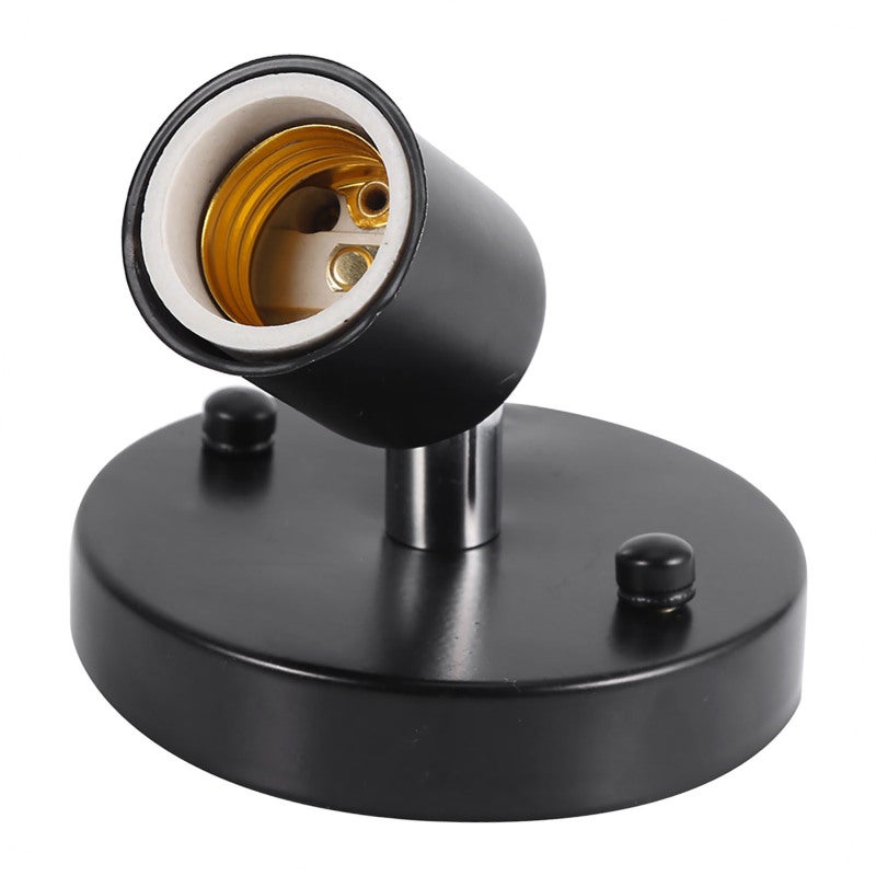 E27 Ceiling Light Single Socket Rotating Bulb Holder - 180 Degrees Adjustable Vintage Lamp Base for Home Lighting - Image 5