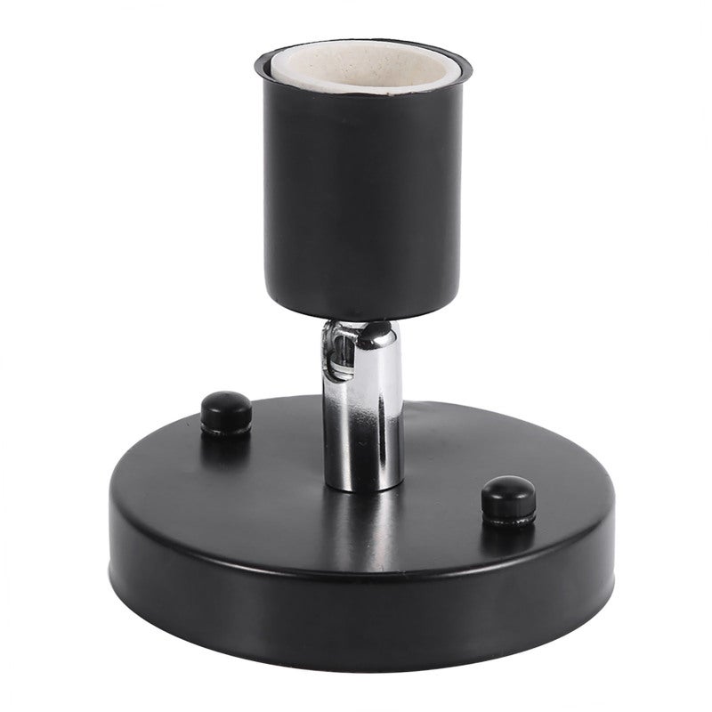 E27 Ceiling Light Single Socket Rotating Bulb Holder - 180 Degrees Adjustable Vintage Lamp Base for Home Lighting - Image 1