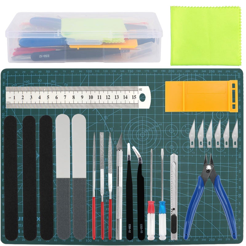 OFNMY Professional 25PCS Gundam Model Tools Kit Hobby Building Tools Craft Set Gundam Modeler Basic Tools for Basic Model Building, Repairing and Fixing - Image 1