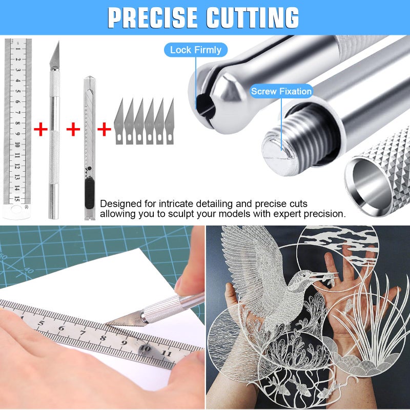 OFNMY Professional 25PCS Gundam Model Tools Kit Hobby Building Tools Craft Set Gundam Modeler Basic Tools for Basic Model Building, Repairing and Fixing - Image 4