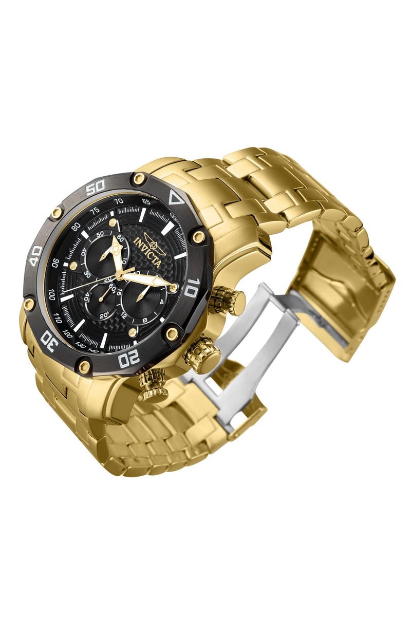 Invicta Men's Pro Diver 50mm Stainless Steel Quartz Watch, Gold (Model: 37725) - Image 2