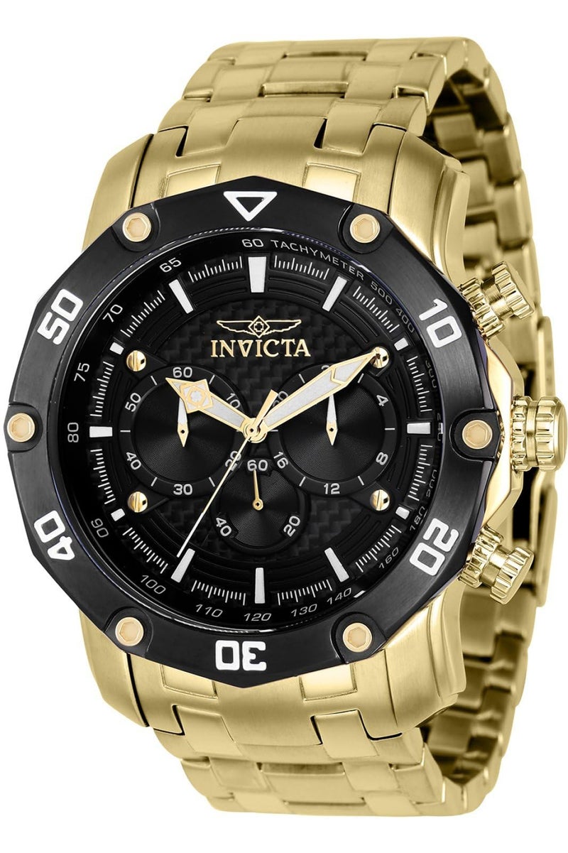 Invicta Men's Pro Diver 50mm Stainless Steel Quartz Watch, Gold (Model: 37725) - Image 1