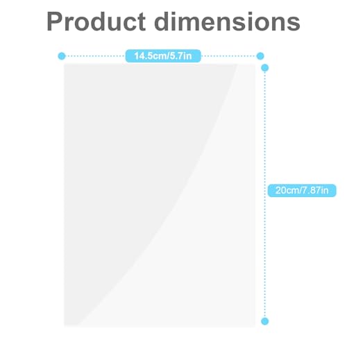 CKMOREL 20Pcs 3D Pen Mat - Transparent Tracing Board for 3D Printing Pens, 7.87" x 5.7" 3D Pen Mat Clear, Heat-Resistant, Smooth Non-Stick Reusable Surface for 3D Art - Image 4