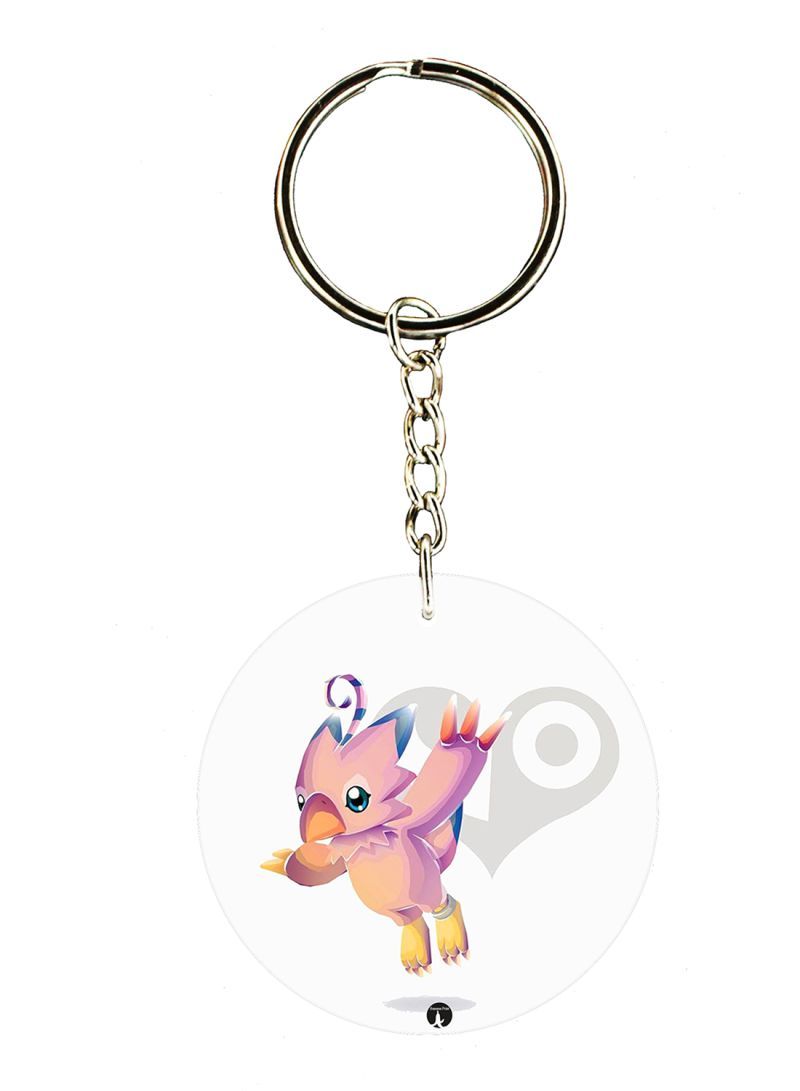 RKN The Anime Digimon Double Side Printed Keychain