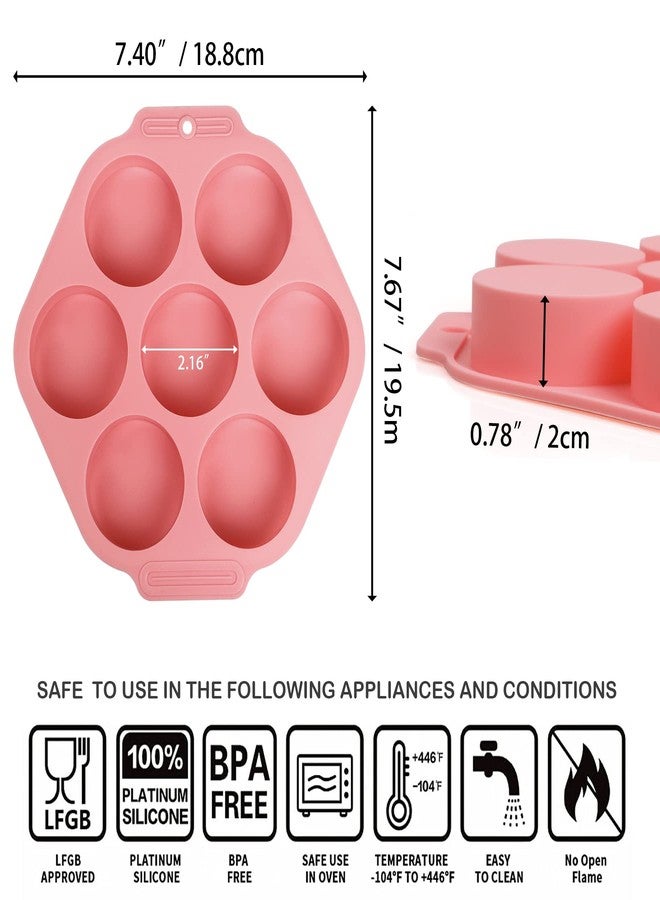 Sidosir 2Pcs Oreo Cookie Chocolate Silicone Mold, 7-Cavity Round Cylinder Oreo Chocolate Cover Molds for Candy, Silicone Baking Molds for Mini Cakes, Jelly - Image 2