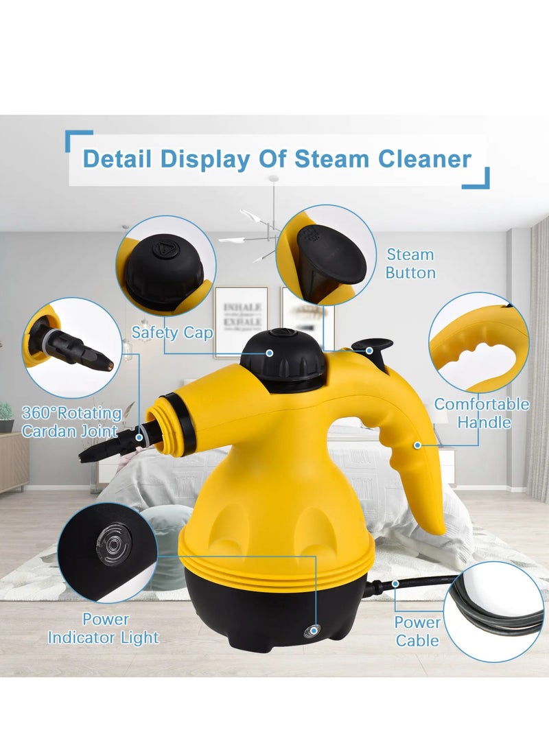 Zaprus High-Pressure Vacuum Steam Cleaner | 1000W Portable Handheld Steam Cleaner with 9 Accessories | Multi-Functional High-Temperature Steamer for Kitchen, Sofa, Bathroom & Windows  - Image 2