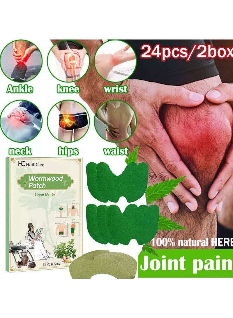 هايلي كير 24 قطعة من الركبة بقع ملصقة ألم المفاصل وجع الأيكة الجص صحة - Image 2