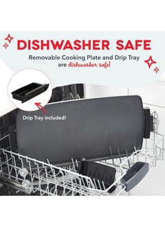 Dash Dash Portable Large Electric Pan for Cooking | 50x26 cm | Ideal as Electric Dosa Tawa, frying pan, Pancake Maker | Temperature Control | Black (Griddle- Black)  - Image 4