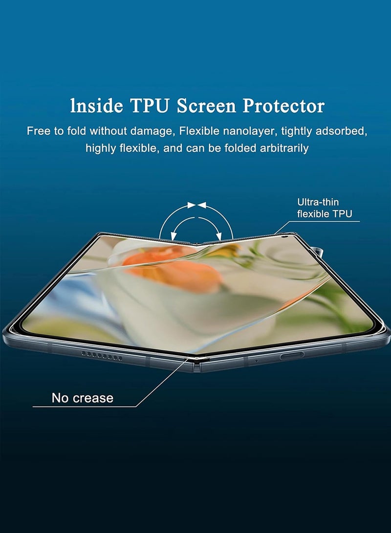 CATANES 2Pieces Hydrogel Flexible Screen Protector for Google Pixel 9 Pro Fold - Full Coverage TPU Film - Image 2