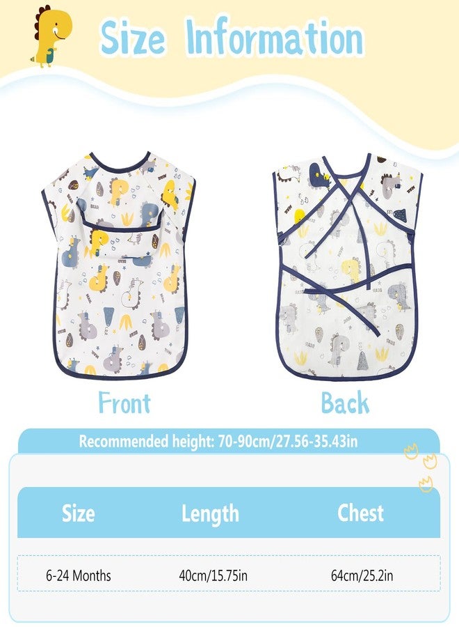TecoKart® Waterproof Baby Bibs for Food Feeding Soft Cotton Toddler Bibs Adjustable Baby Boy and Girl Bibs for 6 to 24 Months with Cute Cartoon Design - Image 2
