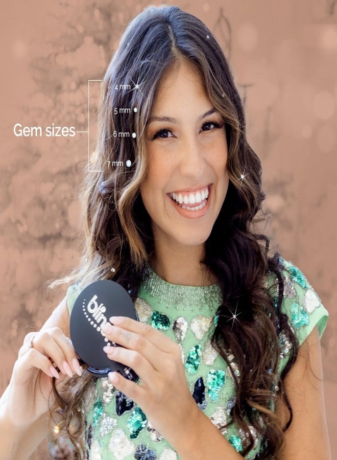blinger® Shimmer Crystal Refill Pack - as seen on Shark Tank | 5 Discs - 75 Precision-Cut Glass Crystals | Hair-Safe Accessories | Styling Tool not included | Crystal 4 mm - Image 5