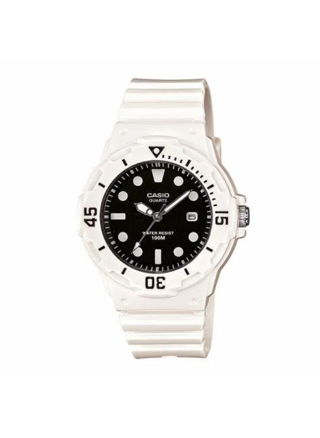 CASIO Women's Analog Display Watch With White Resin Strap - LRW-200H-1E