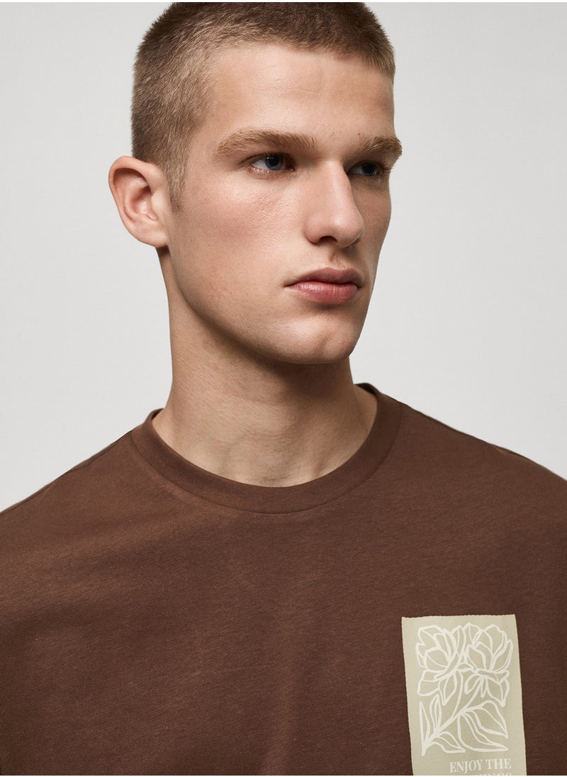 Mango Man Crew Neck T-Shirt  - Image 3