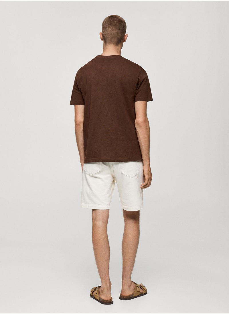 Mango Man Crew Neck T-Shirt  - Image 2