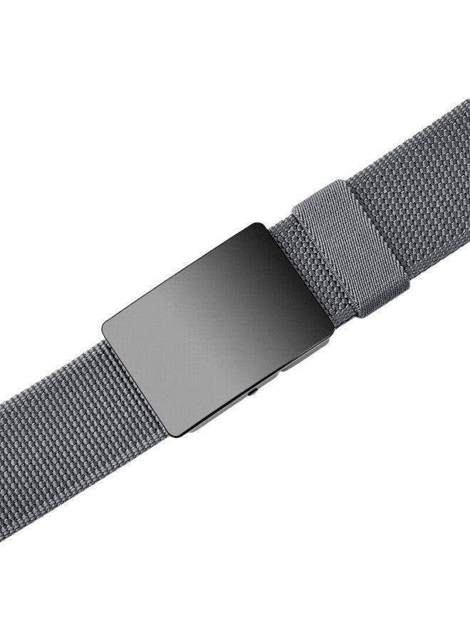 JEVI Jiweinanshi Thickened Nylon Belt, Casual Versatile Automatic Buckle Woven Canvas Belt, Jeans Belt, Holiday Gift - Image 1