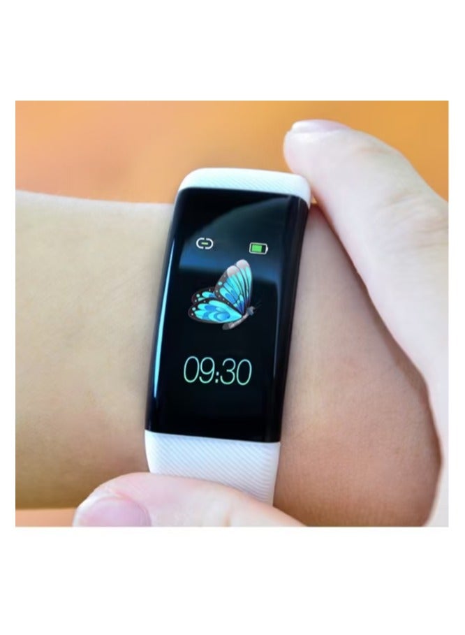 Smart Watch Pedometer Heart Rate Multi-function Sports Watch Bracelet Style Color Screen Waterproof White  - Image 5