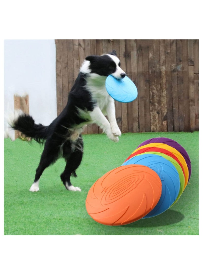 KASTWAVE Dog Flying Disc, 18CM Silicone Puppy Flyer Toy, Soft Dog Floating Saucer for Indestructible React Faster Training, Interactive Toys, Outdoor Sport Toys for Small Medium Dog Puppy(Orange） - Image 2