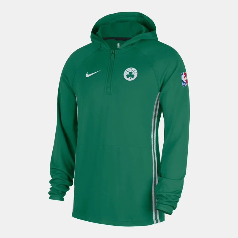 Nike Green Men's NBA Boston Celtics Zoned 1/4-Zip Hoodie for Men | Best Price UAE