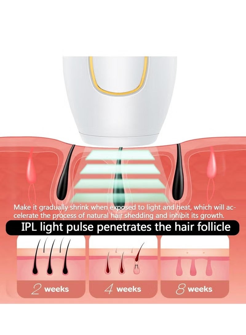 شوبيت جهاز إزالة الشعر بالليزر IPL، 500000 ومضة، ماكينة إزالة الشعر للنساء، ماكينة حلاقة منزلية بدون ألم للجسم - Image 4