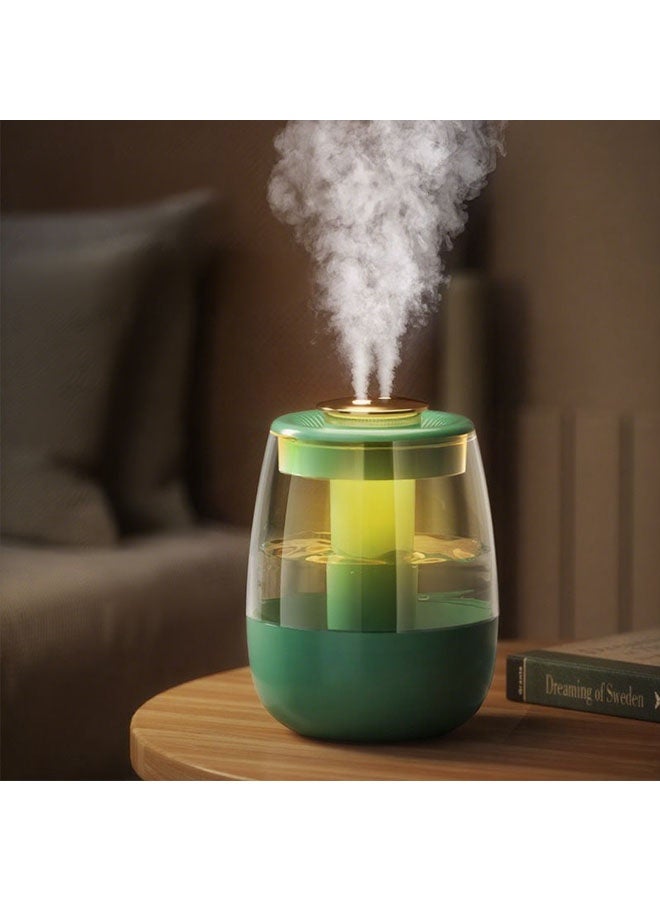 Bukela Double Spray Humidifier,1L Silent USB Digital Display Humidifier with 2 Mist Modes & Night Light for Car Office Home Room - Image 3