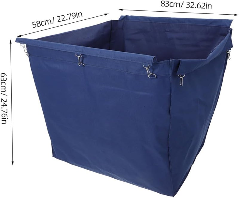 حقيبة عربة تنظيف ثقيلة مع خطاف معدني لتخزين مستلزمات التنظيف التجارية للفنادق - Image 3