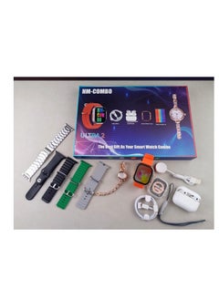 Ultra 2 HM Combo Of Smart Watch With 12 In 1 Accessories