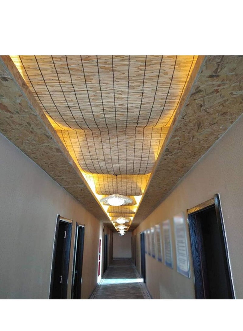 LINGWEI Bamboo Blinds Natural Bamboo Roll Up Window Blind Privacy Screen For Outdoor Patios Light Filtering Roll Up Blinds Easy Installation For Indoor Outdoor - Image 5