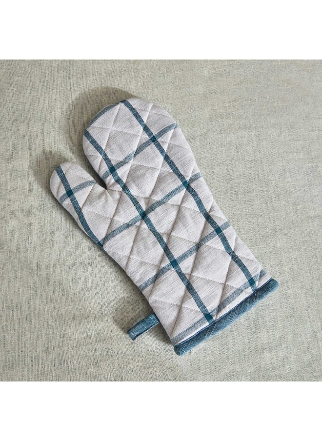 Home Box Home Box Harley Cotton Azure Oven Mitten 33 x 17 cm  - Image 1