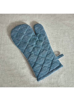 Home Box Home Box Harley Cotton Azure Oven Mitten 33 x 17 cm  - Image 2
