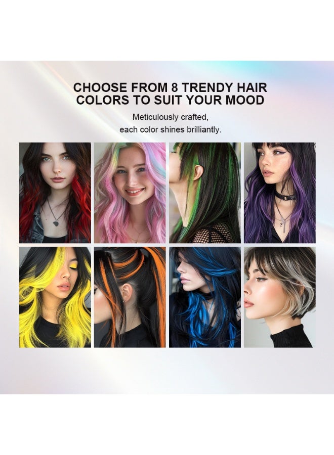 MLSMILE Temporary Hair Color Dye Stick, Washable Hair Chalk, Multifunctional Face & Body Makeup Crayon, Gentle Non-Toxic Formula for Party, Cosplay & Daily DIY Hairstyle - Image 5