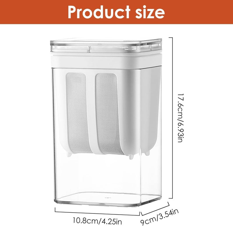 DIAMOND CRAFTZ Greek Yogurt & Curd Maker - 1100ml Fine Mesh Strainer with Lid | Multifunctional Yoghurt Filter | Curd Maker for Home | Whey Separator | Perfect for Homemade Yogurt, Curd, Cheese & More - Image 3