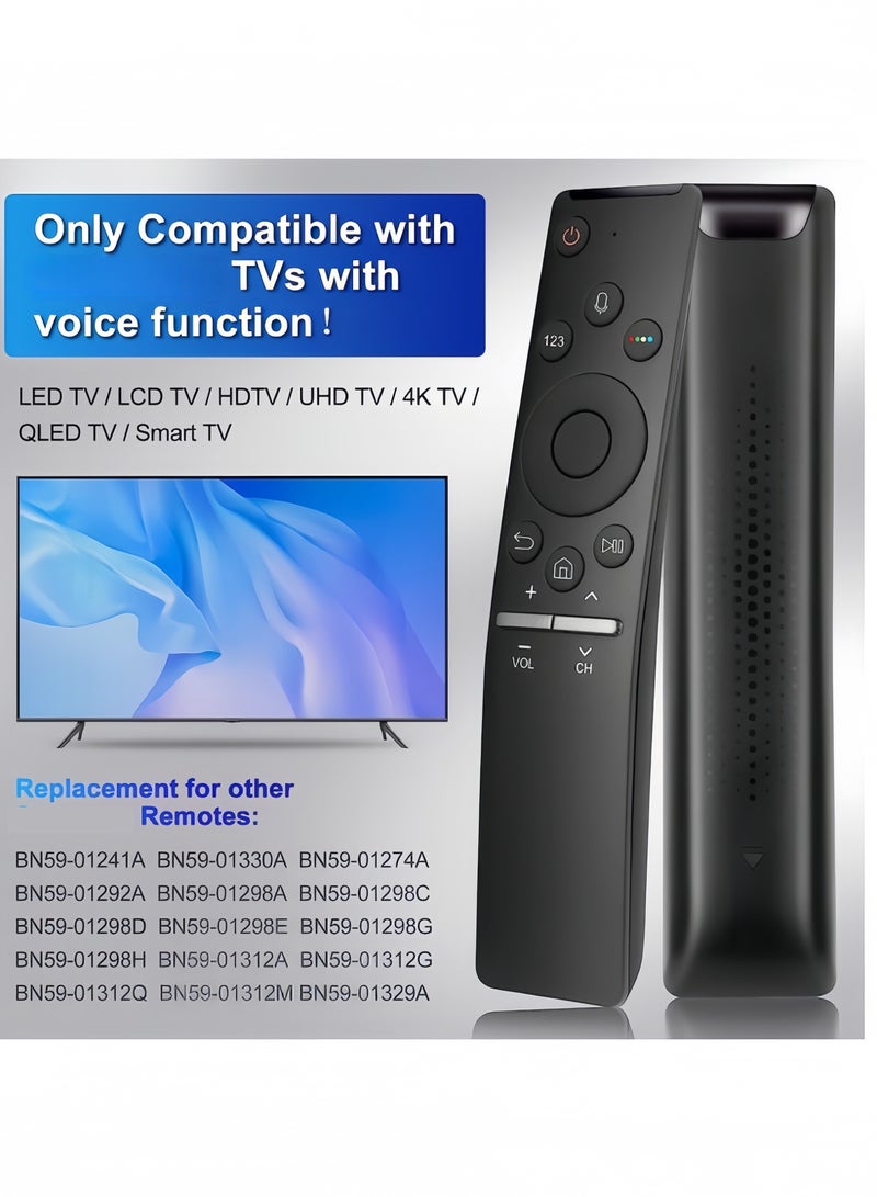 Voice Replacement for Samsung-Smart-TV-Remote, New Upgraded BN59-01266A for Samsung Remote Control, with Voice Function for All Samsung TVs - Image 2