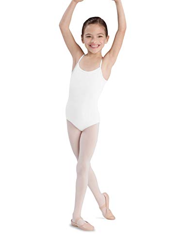Bloch Dance Girls Plie Camisole Leotard White 24 - Image 1