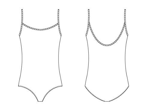 Bloch Dance Girls Plie Camisole Leotard White 24 - Image 3